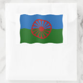 Roma flag rechthoekige sticker (Tas)