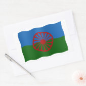 Roma flag rechthoekige sticker (Envelop)