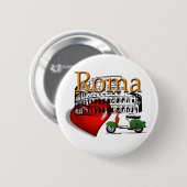 Roma in my Heart Ronde Button 5,7 Cm (Voorkant /achterkant)
