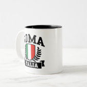 Roma Italia Tweekleurige Koffiemok (Voorkant links)