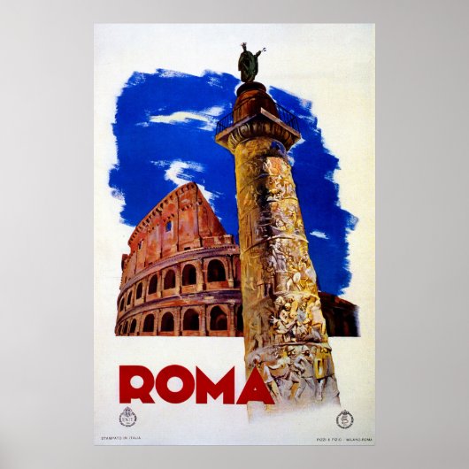  Roma Italiaanse reis Rome Poster (Voorkant)