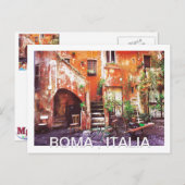ROMA, ITALIË BRIEFKAART (Voorkant / Achterkant)