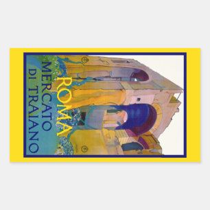 Roma ~ Mercato di Traiano Rechthoekige Sticker