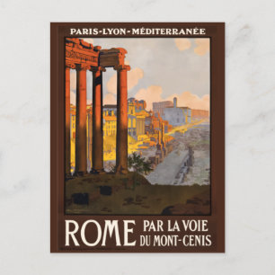 Roma, Rome, oude ruïnes, Italië Briefkaart reizen
