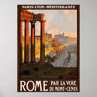 Roma, Rome, Ruines anciennes, Italie Poster de voy