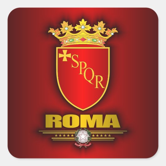 Roma (Rome) Vierkante Sticker (Voorkant)