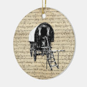  roma - zigeunerwagen keramisch ornament (Links)