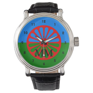 Romaanse vlag, monogrammen horloge
