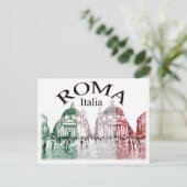 Romagestampt Briefkaart (Staand voorkant)