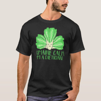 Romain kalm In een diëtist gezondheid voedingsdesk T-shirt