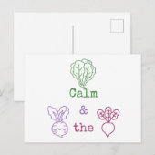 Romaine Calm & Turnip the Beet Briefkaart (Voorkant / Achterkant)
