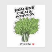 Romaine Calme & Tissage Sur Sticker (Feuille)