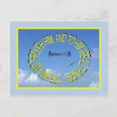 ROMAINS 11:36 Carte postale (Devant)