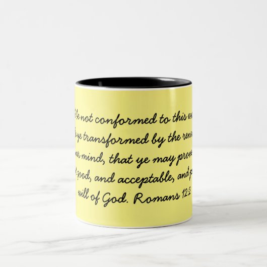 Romains 12:2 Mug (Centre)