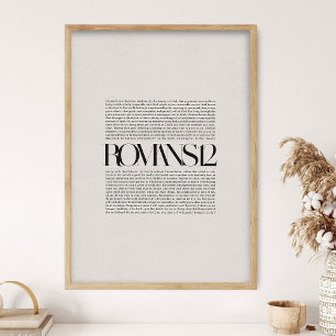 Romains 12, Verset Biblique, Art Mural Chrétien, F