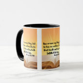 Romains 13:8 KJV Bible Verse Pic Mug Deux Tons (Devant gauche)