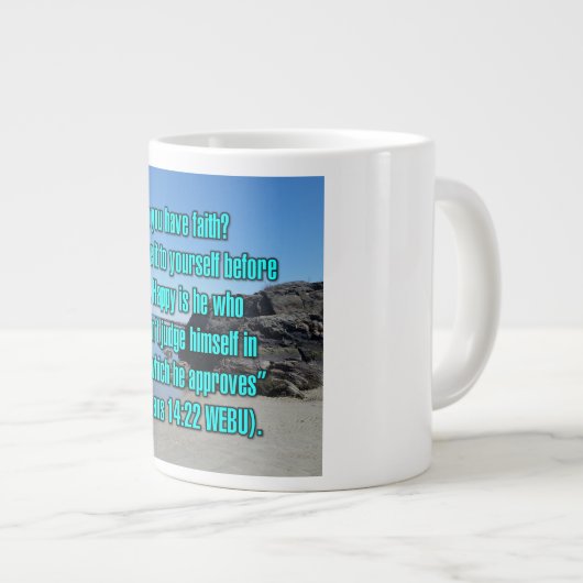 Romains 14:22 WEBU Mug (Devant droit)