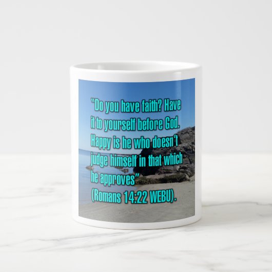Romains 14:22 WEBU Mug (Devant)