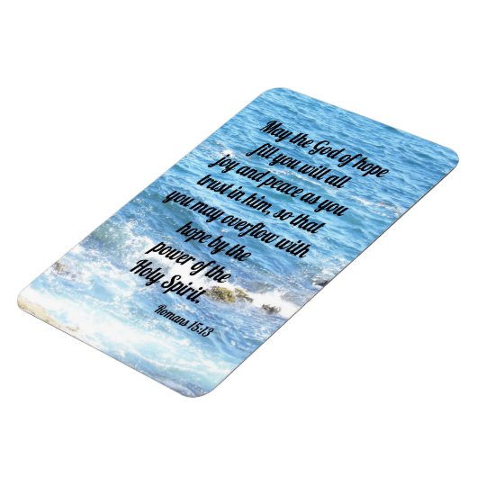 Romains 15:13. magnet de frigo (Côté Gauche)