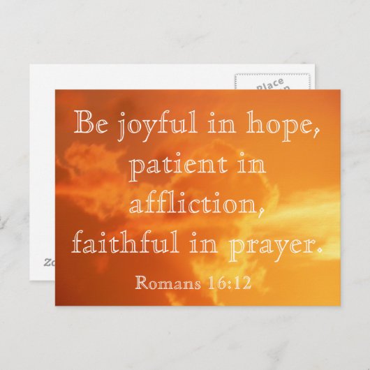 Romains 16:12 - carte postale (Devant / Derrière)