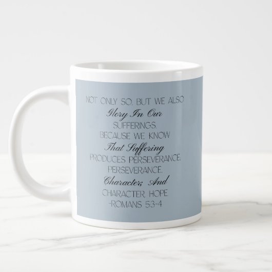 Romains 53:4 Mug verset biblique Espoir (Gauche)