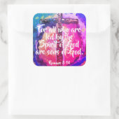 Romains 8:14 Stickers de la Bible chrétienne (Sac)