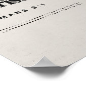 Romains 8:1, Impression NUMÉRIQUE, Verset Biblique (Coin)