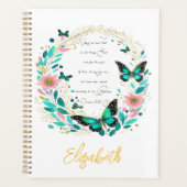 Romains 8:28 Fleurs et papillons (Devant)