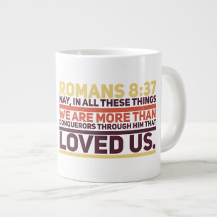 Romains 8:37 Jumbo Mug