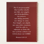 Romains 8 38-39 Amour de Dieu Bible Verse Rose Flo (Dos)