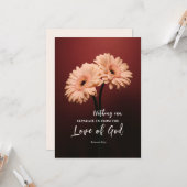 Romains 8 39 Love of God Bible Verse Carte Plat (Devant/Arrière en situation)