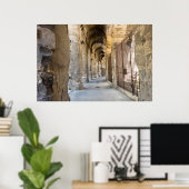Roman Arena Hallway, Frankrijk Poster (Thuiskantoor)