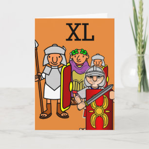 Roman Army Fortieth Birthday Greetings Card Kaart