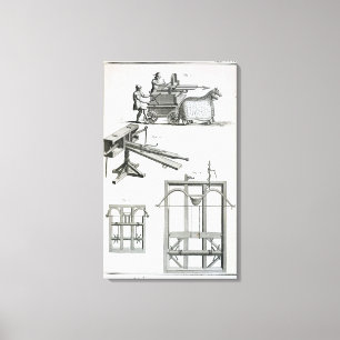 Roman Ballistic Machinery uit de "Encyclopedie" Canvas Afdruk