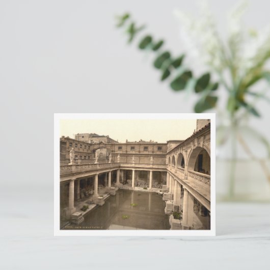 Roman Baths en Abbey II, Bath, Somerset, England Briefkaart (Staand voorkant)