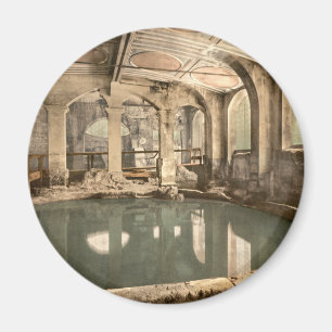 Roman Baths en Abbey V, Bath, Somerset, England Magneet