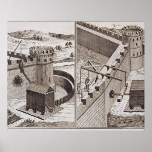 Roman Battering Rams uit de 'Encyclopedie des S' Poster