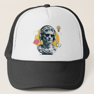 Roman Buste met hoofdtelefoon - Esthetisch Dad Pet