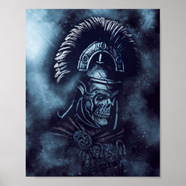 ✪ Roman Centurion Skull Medieval Fantasy art ✪ Poster