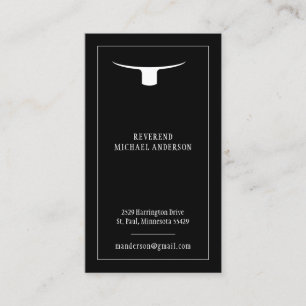 Roman Collar Priest Minister van Christelijke Cler Visitekaartje