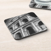 Roman Colosseum met Architectural Drawings Bier Onderzetter (Linkerzijde)