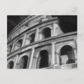 Roman Colosseum met Architectural Drawings Briefkaart (Voorkant)