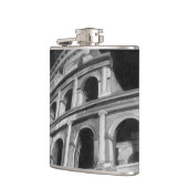 Roman Colosseum met Architectural Drawings Heupfles (Links)