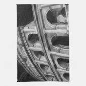 Roman Colosseum met Architectural Drawings Theedoek (Verticaal)