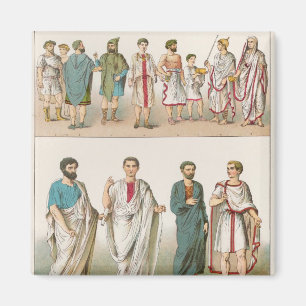 Roman Dress uit 'Trachten der Voelker', 1864 Magneet