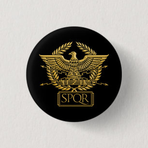 Roman Empire Aquila Eagle Ronde Button 3,2 Cm