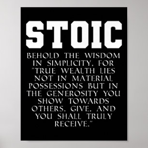 Roman Empire Boek Stoic Quote Premium Poster