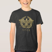 Roman Empire Eagle Emblem  Tri-Blend Shirt (Voorkant)
