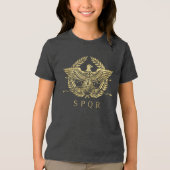 Roman Empire Eagle Emblem  Tri-Blend Shirt (Voorkant)