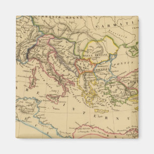 Roman Empire onder Constantine en Trajan Magneet